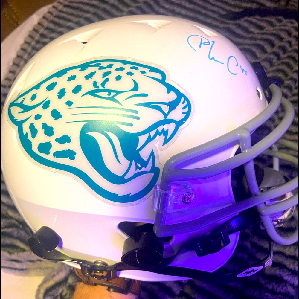Full size authentic autographed helmet
